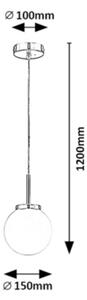 Lustră pe cablu TOGO 1xE14/40W/230V crom lucios Rabalux 75007