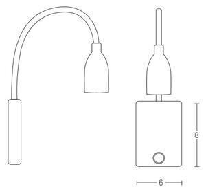 Lampă LED de perete LED/3W/230V alb Zambelis H33