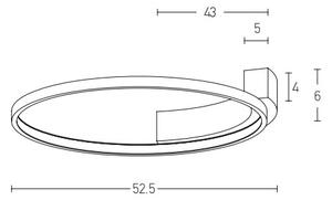 Aplică LED/31W/230V d. 52,5 cm alb Zambelis 2077