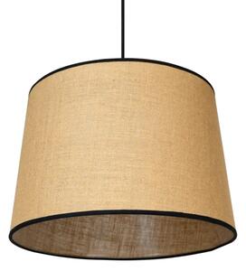 Lustră pe cablu Duolla CONE 1xE27/15W/230V d. 40 cm maro/negru