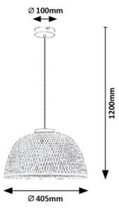 Lustră pe cablu RATTAN 1xE27/25W/230V ratan Rabalux 72025