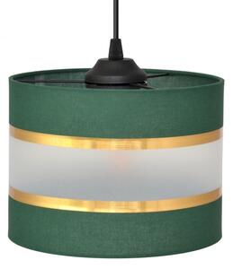 Lustră pe cablu HELEN 4xE27/15W/230V verde/auriu
