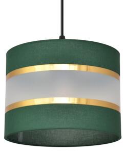 Lustră pe cablu HELEN 4xE27/15W/230V verde/auriu