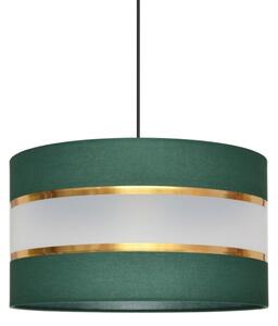 Lustră pe cablu HELEN 1xE27/15W/230V d. 35 cm verde/auriu