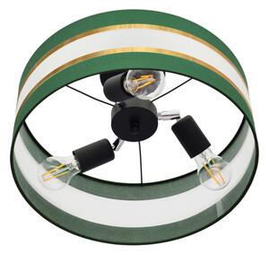 Lustră pe tijă HELEN 3xE27/15W/230V verde/auriu