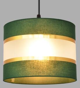Lustră pe cablu HELEN 4xE27/15W/230V verde/auriu