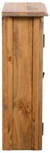 Dulap de perete de baie, 42x23x70 cm, lemn masiv pin