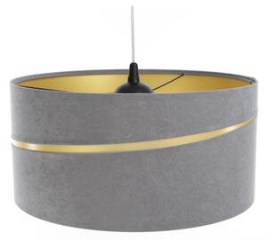 Lustră pe cablu SWING 1xE27/60W/230V gri/auriu
