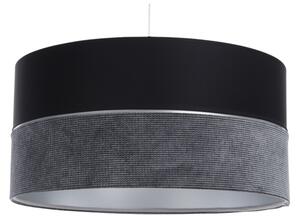 Lustră pe cablu TWIST 1xE27/60W/230V negru/gri/argintiu