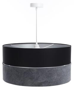 Lustră pe cablu TWIST 1xE27/60W/230V negru/gri/argintiu
