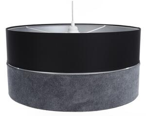 Lustră pe cablu TWIST 1xE27/60W/230V negru/gri/argintiu