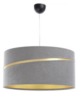 Lustră pe cablu SWING 1xE27/60W/230V gri/auriu