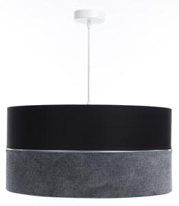 Lustră pe cablu TWIST 1xE27/60W/230V negru/gri/argintiu
