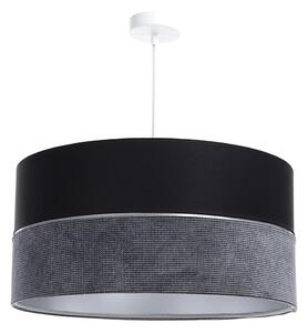 Lustră pe cablu TWIST 1xE27/60W/230V negru/gri/argintiu