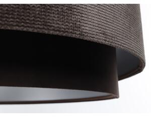 Lustră pe cablu DOBLO 1xE27/60W/230V d. 60 cm maro/argintiu