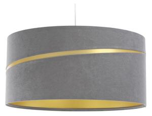 Lustră pe cablu SWING 1xE27/60W/230V gri/auriu