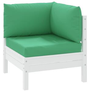 Perne pentru canapea din paleți, 3 buc., verde, textil
