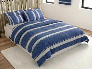 Lenjerie de pat din bumbac Renforce creponat BLUE LINE albastru Dimensiune lenjerie de pat: 70 x 90 cm | 140 x 200 cm