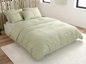 Lenjerie de pat din bumbac Renforce creponat GREEN FLOWERS verde Dimensiune lenjerie de pat: 70 x 90 cm | 140 x 200 cm