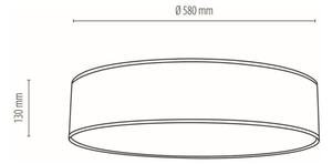 Plafonieră Spot-Light 47915802 BOHO 4xE27/25W/230V d. 58 cm alb