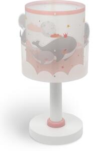 Veioză pentru copii WHALE DREAMS 1xE14/8W/230V roz Dalber 61171S