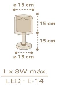 Veioză pentru copii BABY CHICK 1xE14/8W/230V Dalber 76871