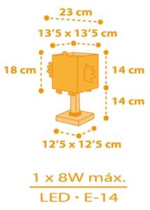 Veioză pentru copii LITTLE CHICKEN 1xE14/8W/230V Dalber 64641