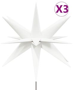 Lumini de Crăciun cu vârfuri LED 3 buc. alb 35 cm pliabil