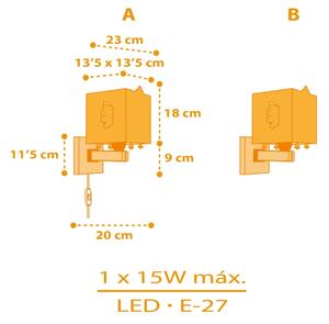 Aplică pentru copii LITTLE CHICKEN 1xE27/15W/230V Dalber 64649