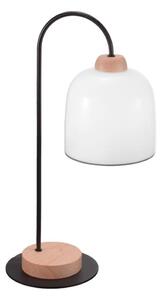Lampă de masă NONNA 1xE27/60W/230V stejar/alb/gri Kolarz A1352.71.Gr