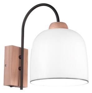 Lampă de perete NONNA 1xE27/60W/230V stejar/alb/gri Kolarz A1352.61.Gr