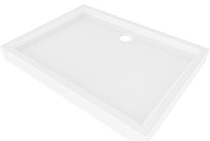 Mexen Flow+ cădiță de duș dreptunghiulară 90 x 70 cm, alb lucios - 46R107090H