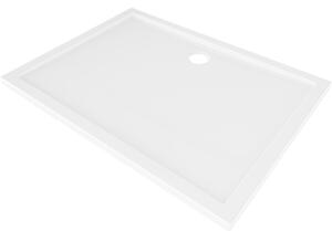 Mexen Flow cadă de duș dreptunghiulară subțire 110 x 80 cm, alb lucios - 46R108011
