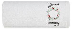 Prosop din bumbac cu model de Crăciun alb JOY Šírka: 50 cm | Dĺžka: 90 cm