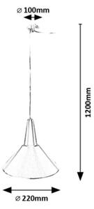 Lustră pe cablu FELIPE 1xE27/40W/230V Rabalux 72016