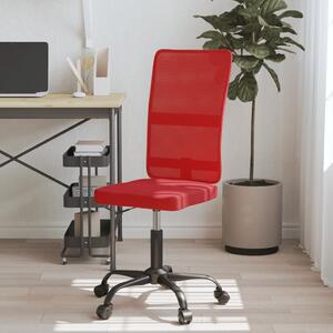 Scaun de birou reglabil în înălțime, roșu vin, plasă și textil