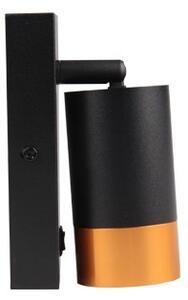 Spot de perete 1xGU10/35W/230V negru/auriu