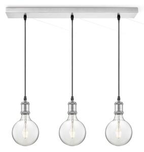 Cablu de alimentare VINTAGE 3xE27/40W/230V crom mat