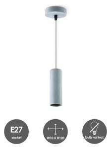 Lustră pe cablu SAGA 1xE27/40W/230V gri