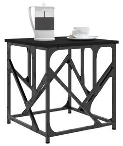 Măsuță de cafea, negru, 45x45x47,5 cm, lemn prelucrat