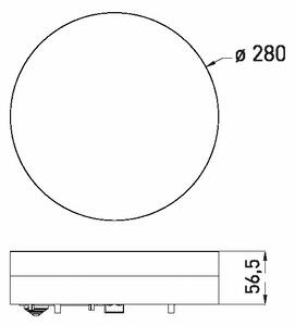 Plafonieră LED pentru baie LED/24W/230V 3000/4000/6000K d. 28 cm IP44