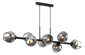 ITALUX PND-30843-8 BK+SG - Lustră pe cablu BORGO 8xE27/40W/230V negru