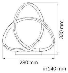 Lampă LED dimabilă de masă INDIGO LED/19W/230V Wofi 8134.01.88.9000