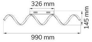Lustră LED aplicată dimabilă RUSSELL LED/32W/230V Wofi 9398.01.15.7000
