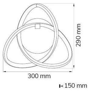 Aplică LED INDIGO LED/14W/230V Wofi 4134.01.88.9000