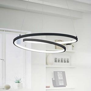 Lustră LED pe cablu OZ LED/55W/230V negru Ideal Lux