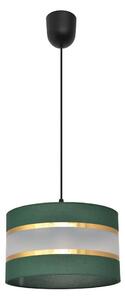Lustră pe cablu HELEN 1xE27/15W/230V d. 25 cm verde/auriu