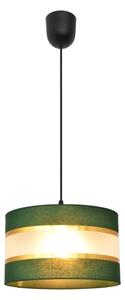 Lustră pe cablu HELEN 1xE27/15W/230V d. 25 cm verde/auriu