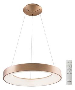 Azzardo AZ5009 - Lustră LED dimabilă pe cablu SANTANA LED/50W/230V auriu + + telecomandă
