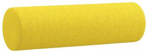 Perne decorative, 2 buc., galben deschis, Ø15x50 cm, textil